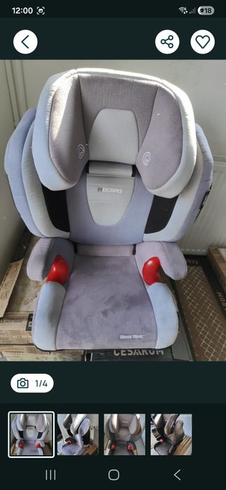 Vand scaune Recaro ptr 15-36 kg si  inaltator