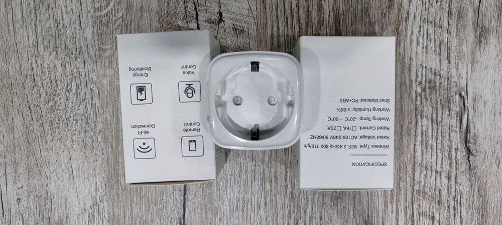 Wifi розетка 20А с ваттметром умная розетка Алиса