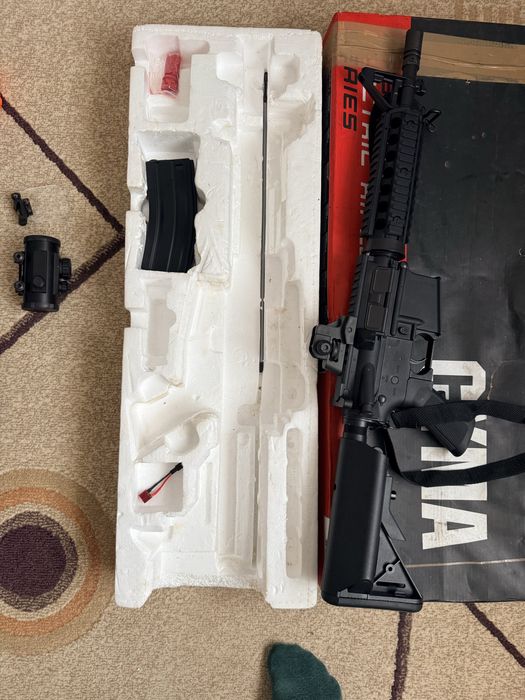 Pachet Replică Airsoft G&G Combat Machine + CYMA M4 + Accesorii