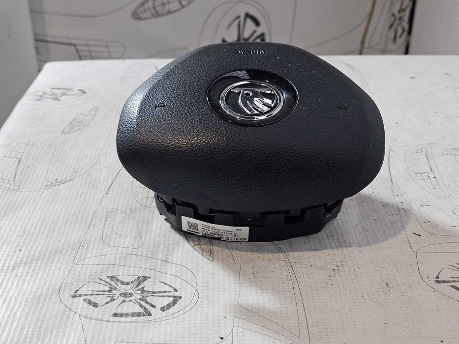 Airbag volan șofer Skoda Octavia 3 5E / Superb 2 Facelift / Fabia 3 / Rapid 2013-2019 2015 1.6 TDI Cod OEM: 3T0880201F, 3T0 880 201 F (5E3)