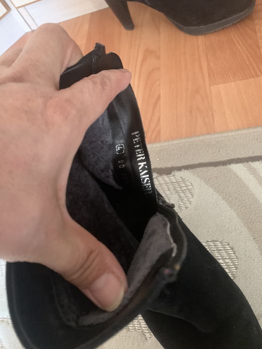 Сапоги зимние PETER KAISER ,  замша  и овчина