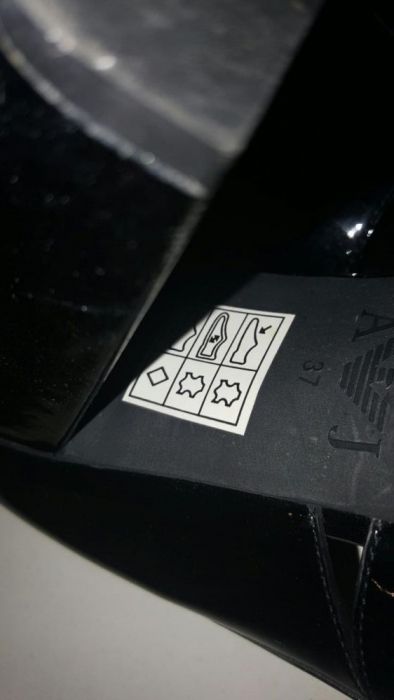Pantofi piele lacuita Armani, nr 37, noi!