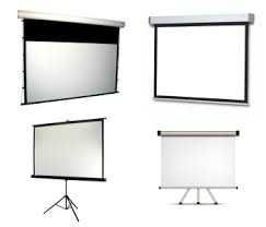 Экран для проектора (моторизированный) (2,4 x 1,8 м)
