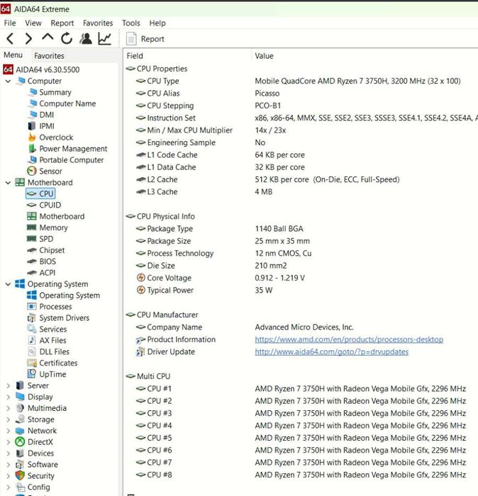Геймърски лаптоп ASUS TUF FX505DT – Ryzen 7 3750h, 32GB RAM, GTX 1650