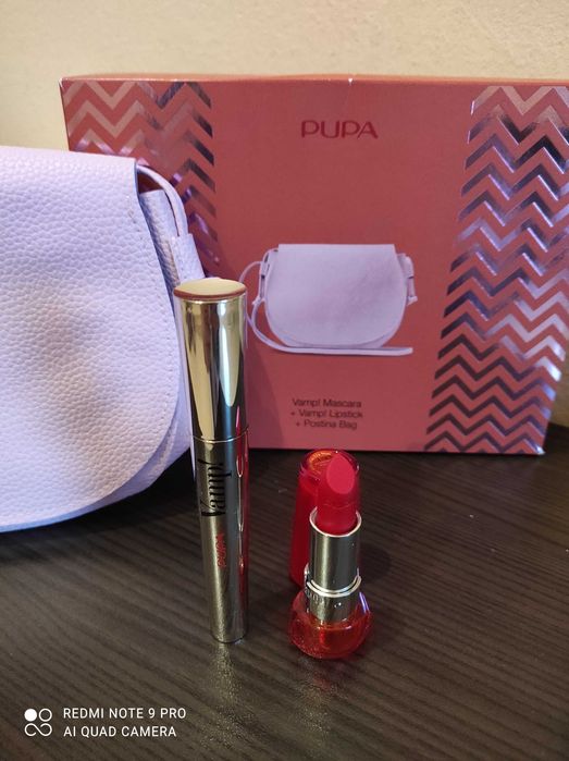 Спирала,червило и чанта на итал.марка Pupa