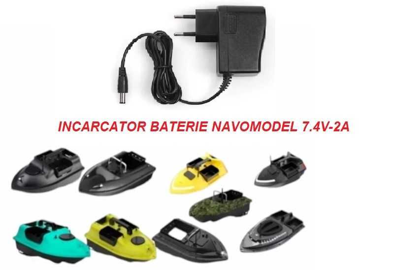 Acumulator/baterie pt barcutele/navomodel de plantat 7.4 V- capacitate mare litiu-ion 12000 mah.Nou
