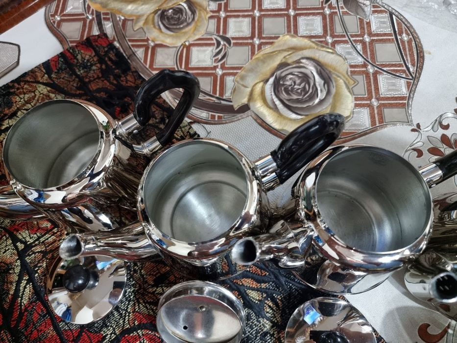 Мелхиор латун чойне .Чайник латун пакрытый никелем Мелхиор