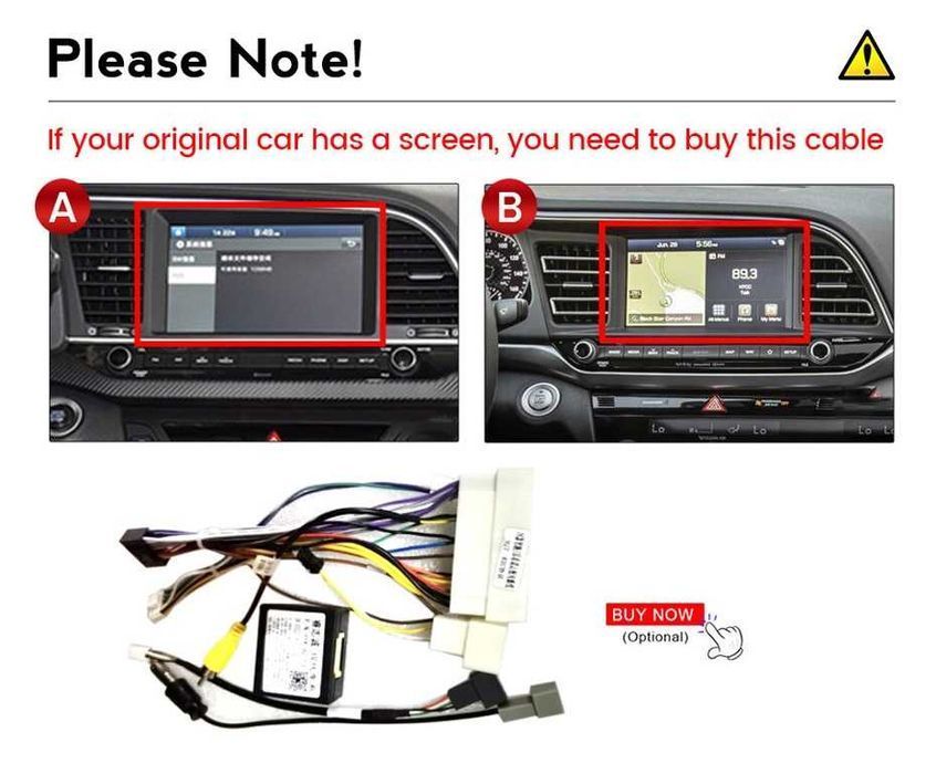 Navigatie Android 14 HYUNDAI ELANTRA 2015+ 1/8 Gb Waze CarPlay CAMERA
