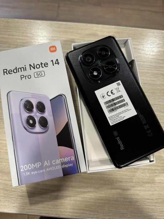 Xiaomi Redmi Note 14 Pro 5G, 256GB, 8GB RAM, Midnight Black, NOU!!