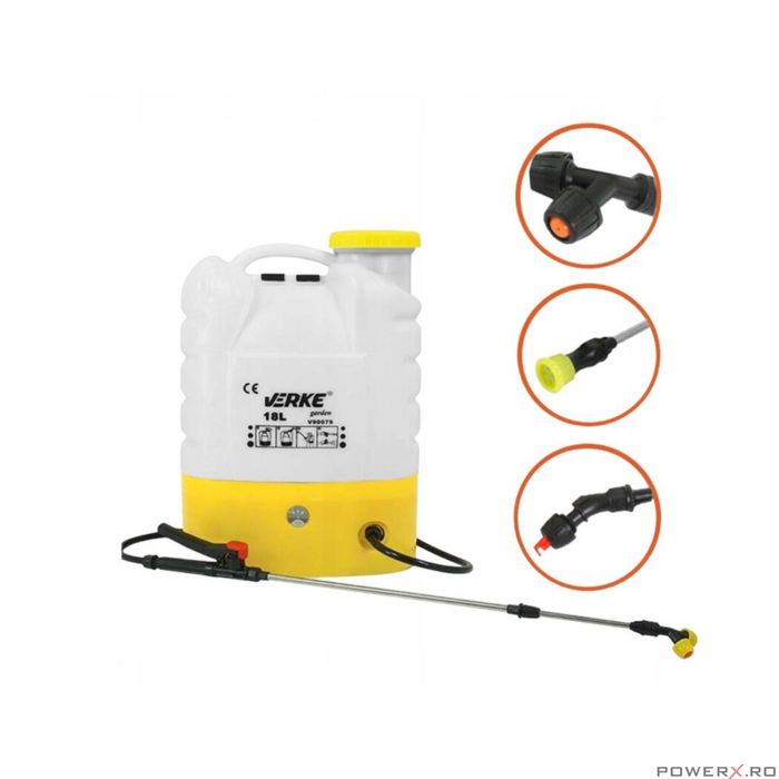 Vermorel, pulverizator manual de stropit cu baterie 8 Ah, debit 3,1