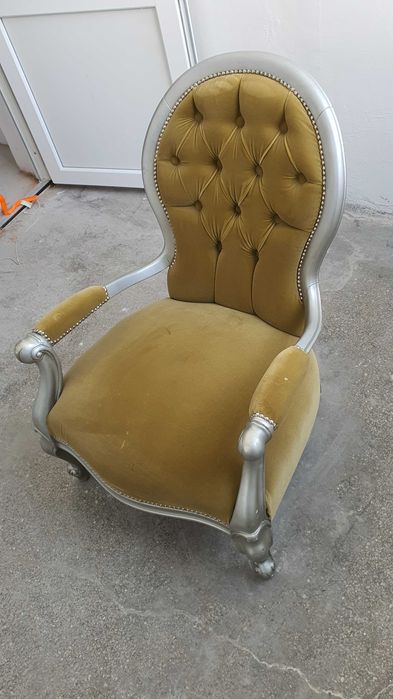 Scaun / Fotoliu in stil baroc - Necesita mici reparatii