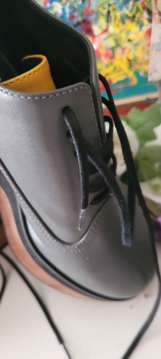 Pantofi dama cu platforma piele naturala