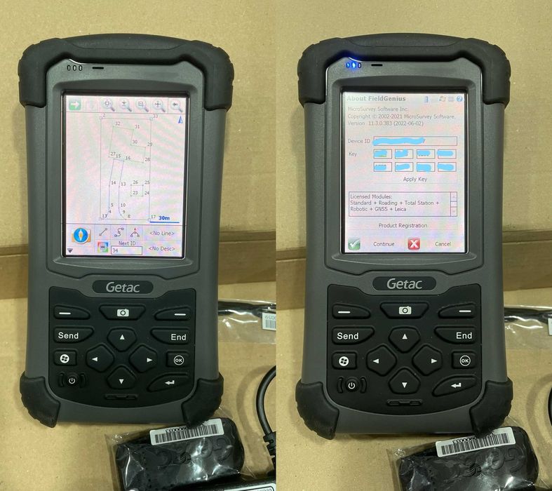 Controler  NOU GETAC PS236 SurvCE 6, Fieldgenius 11 Surveypro 6 - RTK