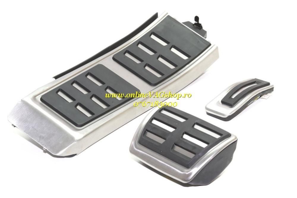 Set Pedale Inox + Footrest transmisie automata Audi A4,A5,A6,A7,Q5