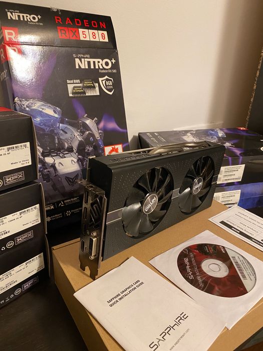 AMD RX580 XFX 8GB,OC+ și RADEON RX580 Sapphire NITRO+,  8GB