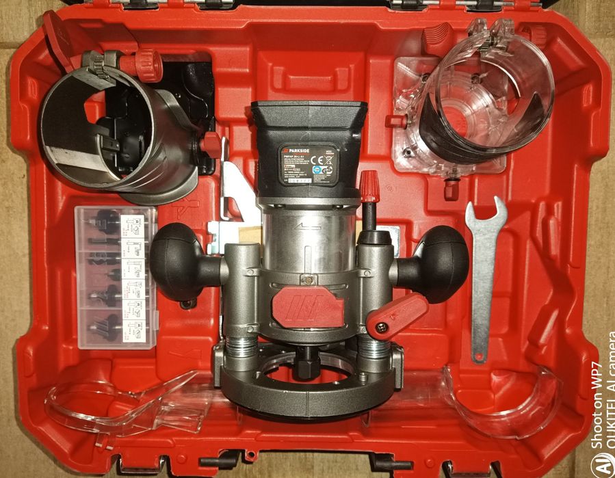 Parkside performance freza pe baterie 20V mașina frezat imbinari canal