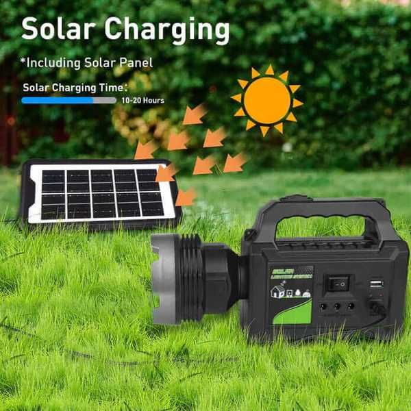 Kit solar lanterna cu trepied si 3 becuri GD-P50 HA