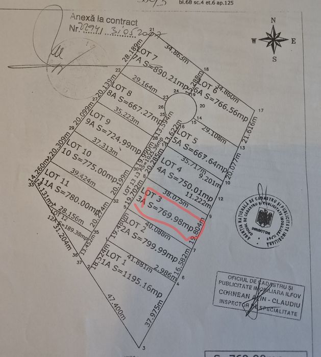 Teren intravilan Jilava 780 mp | Dublă deschidere | langa nod centura A0
