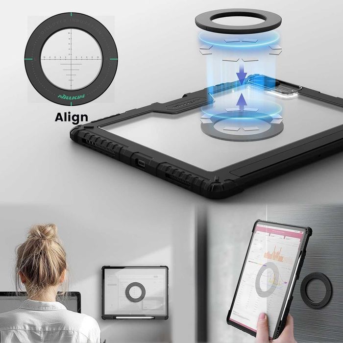 Nillkin за iPad Air 13 инча калъф с клавиатура(M2, 2024),iPad Pro 12.9