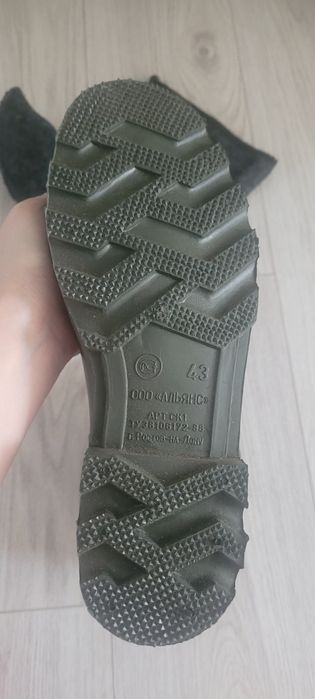 Сапоги резиновые с носком