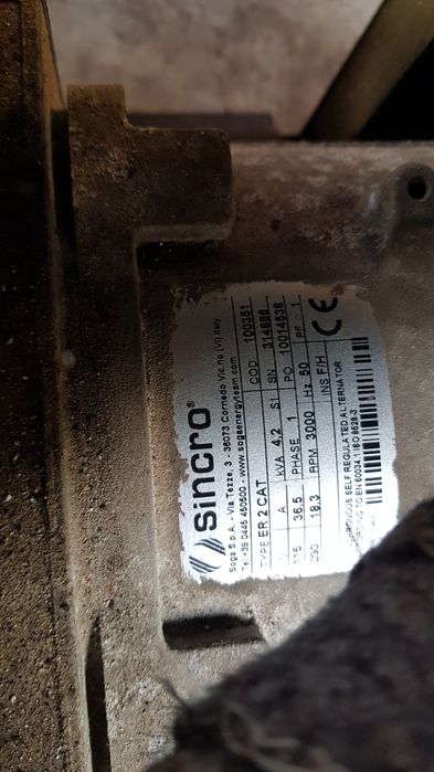 Generator cu motor hatz cu pornire la cheie