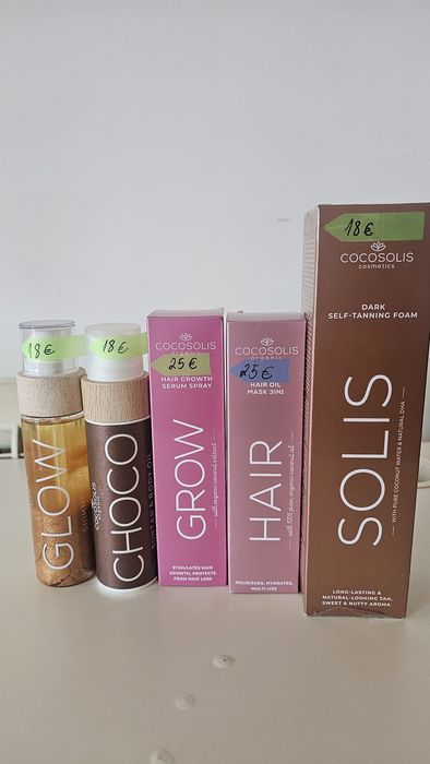 Cocosolis Choco, Hair, Grow различни видове за коса и тяло
