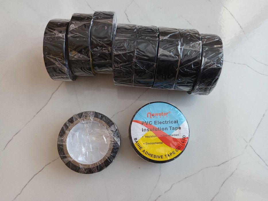 Изолирбанд 9м 17мм, изолационна лента черна, PVC Electrical Tape