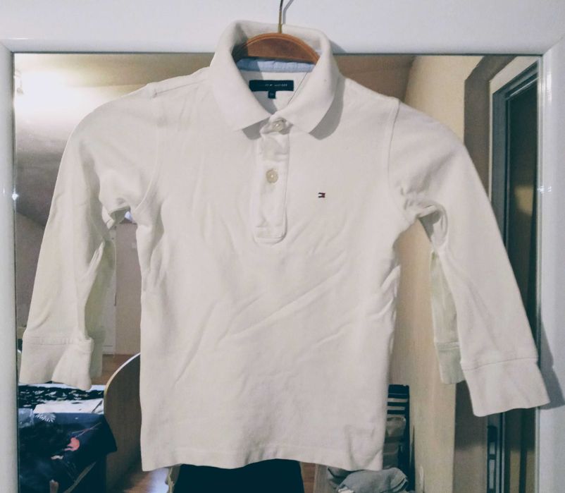 Блуза и панталон  за момче в бяло