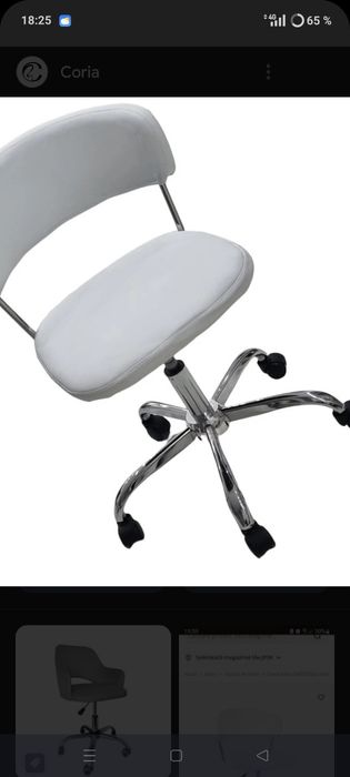 Scaun   birou de culoare alb