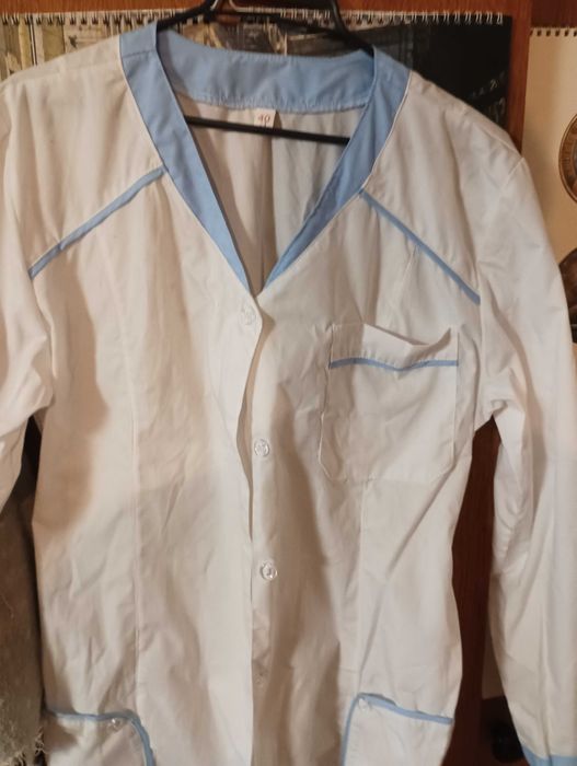 Работни престилки синьо и бяло