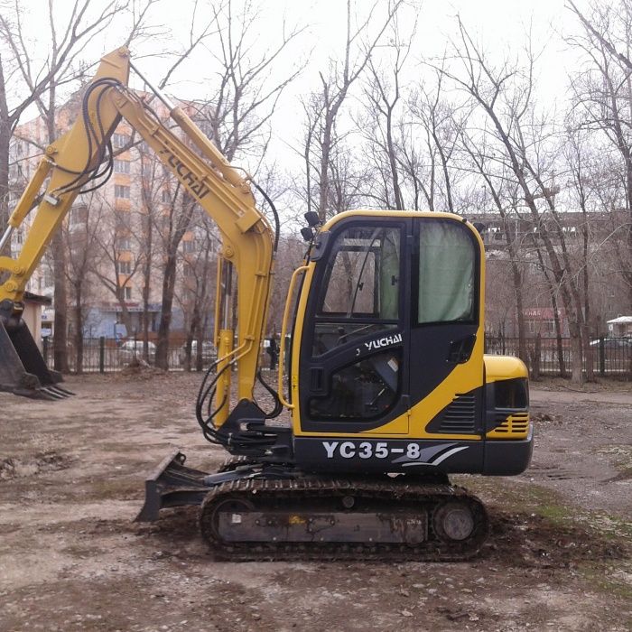 Услуги мини-экскаватора.