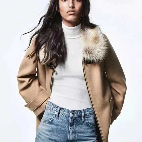 Вълнено палто Zara Manteco- като ново