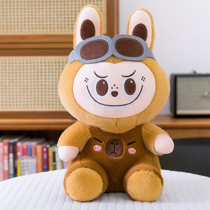 Голяма Плюшена играчка Лабубу Капибара 35см Labubu Capybara