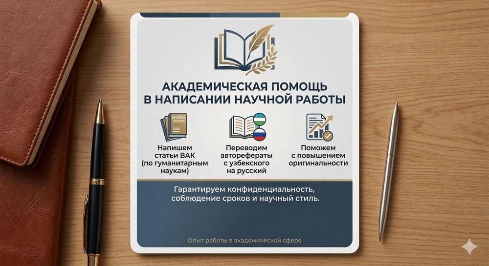 O'zbek tilidan rus tiliga diss. avtoreferatlari va maqola tarjimasi