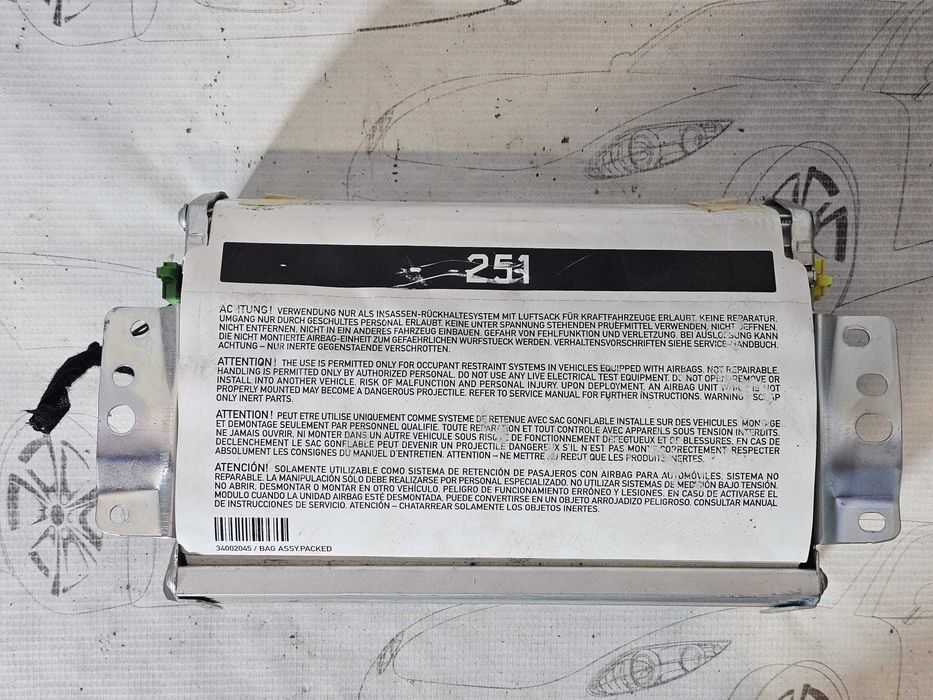 Airbag pasager bord Mercedes-Benz R-Class W251 R320 / R350 2009 3.0 CDI Cod OEM: A2518600805 (5F3)