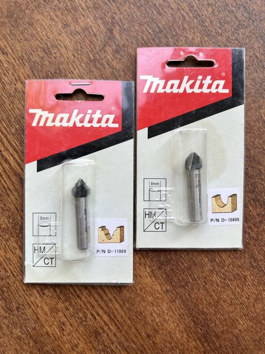 Оригинальные пазовые фрезы Makita (хвостовик 8 mm)