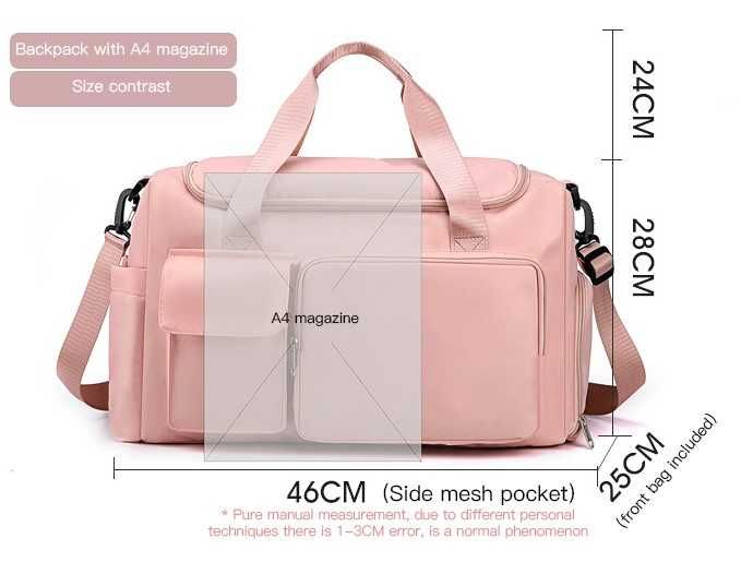 Пътна водоустойчива чанта. Подходяща за уикенд, фитнес, ръчен багаж.