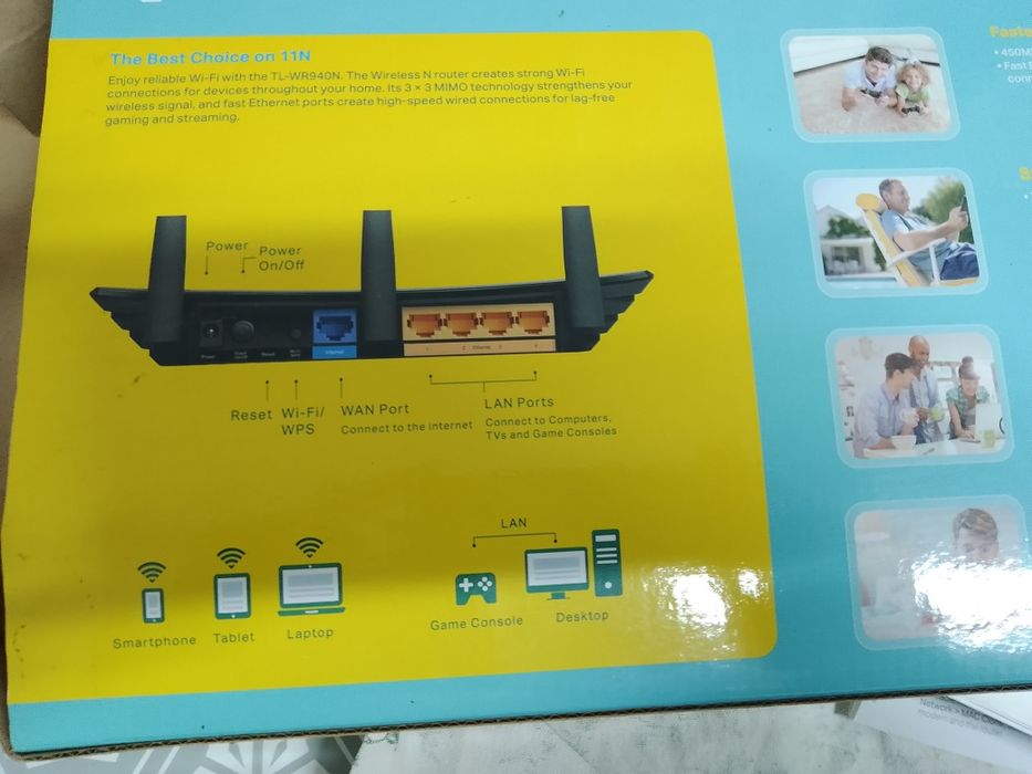 Router wireless  folosit cáteva luni