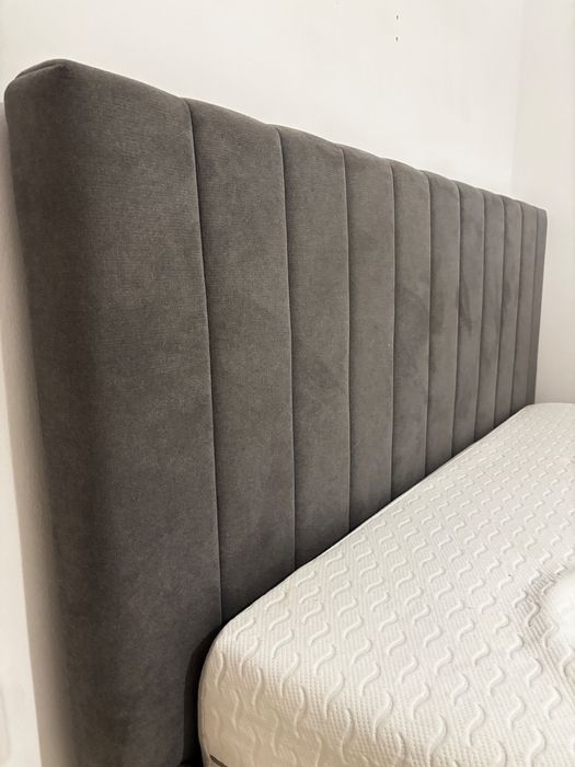 Pat matrimonial cu saltea Wellpure 160 si lada