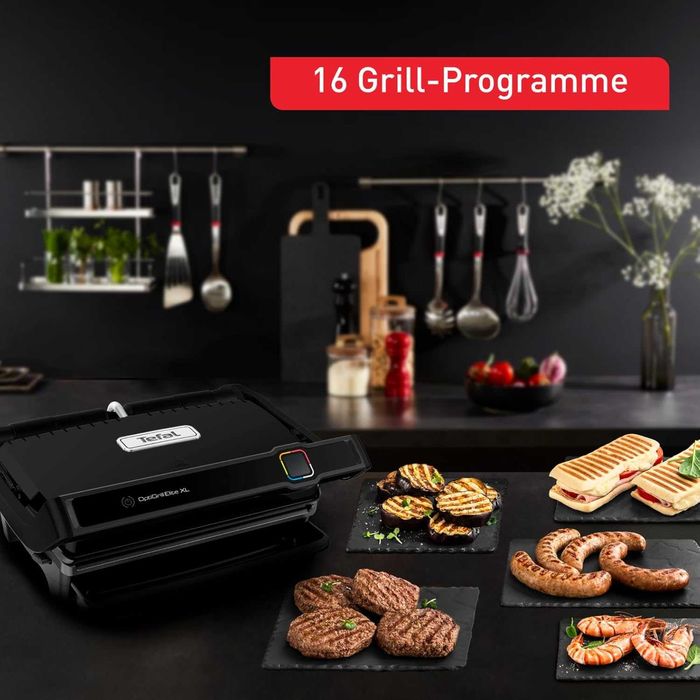 ПРОМО Нов 2г Гаранция Контактен Грил Tefal OptiGrill Elite XL GC760812