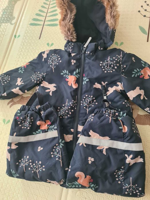 Salopeta Overall gros captusit de iarna cu gluga