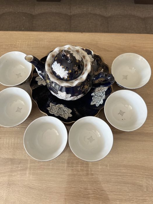Чайный сервиз (тёмно-синий)