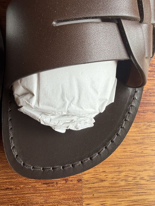 Loro Piana - Sea-Pacific Walk Braided Leather Slides - Brown size 44
