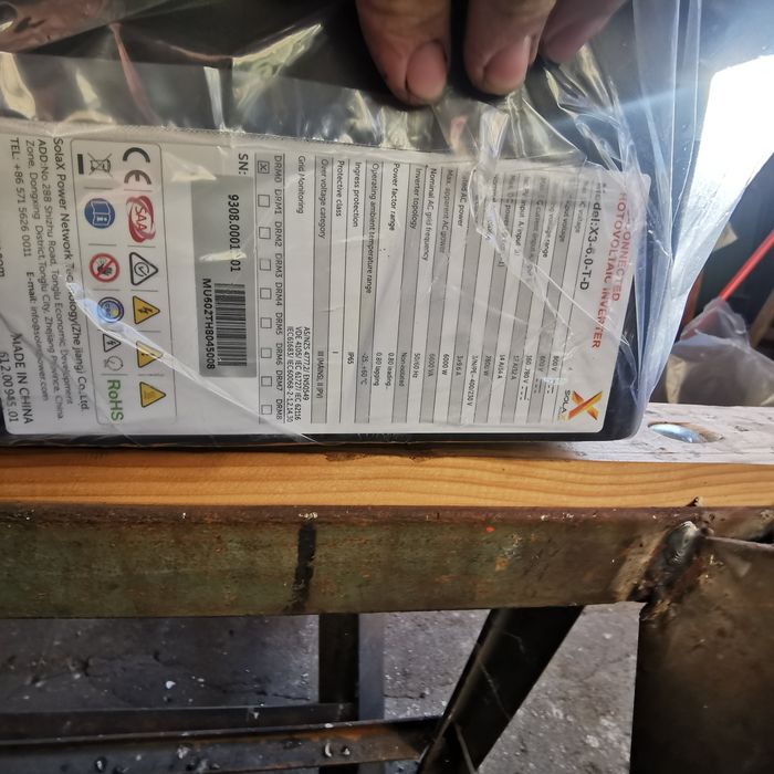 Solax трифазен инвертор 6kw, X3-6.0-T-D, чисто нов с гаранция 5 години