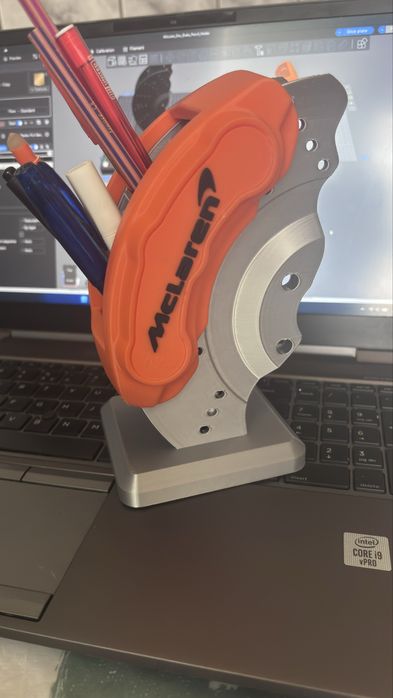Suport pixuri de birou disc de frana Meclaren printat 3D