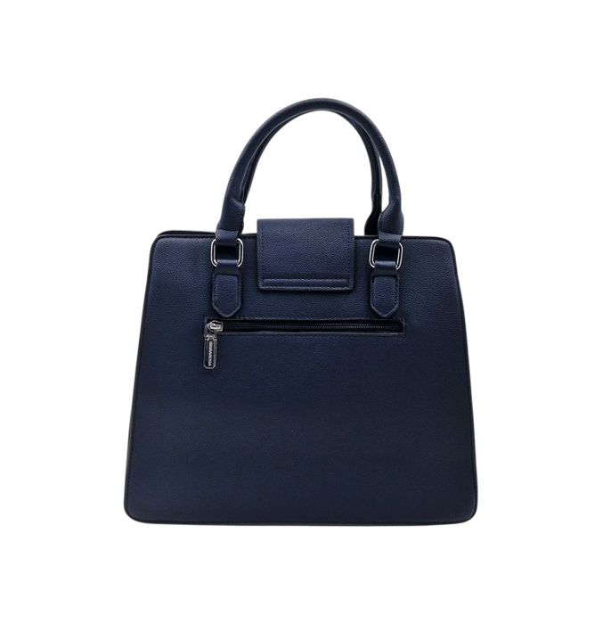 Дамска стилна чанта с метален акцент