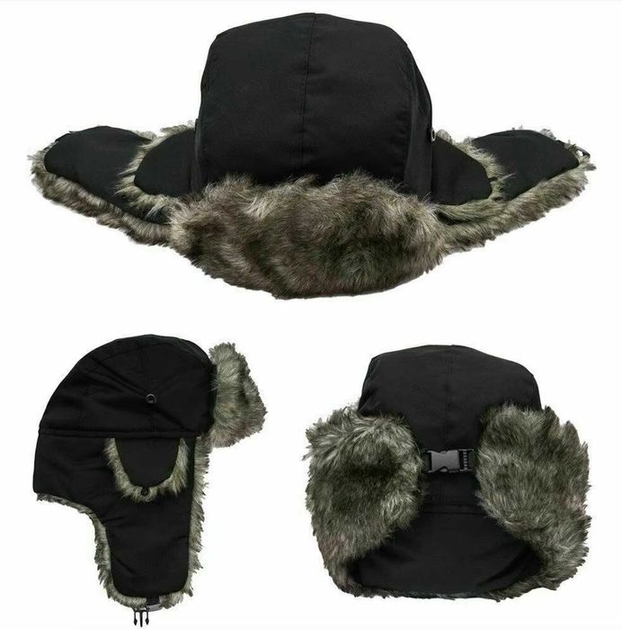 Топла зимна шапка, Ушанка, Топла шапка, зимна шапка, шапка с пух