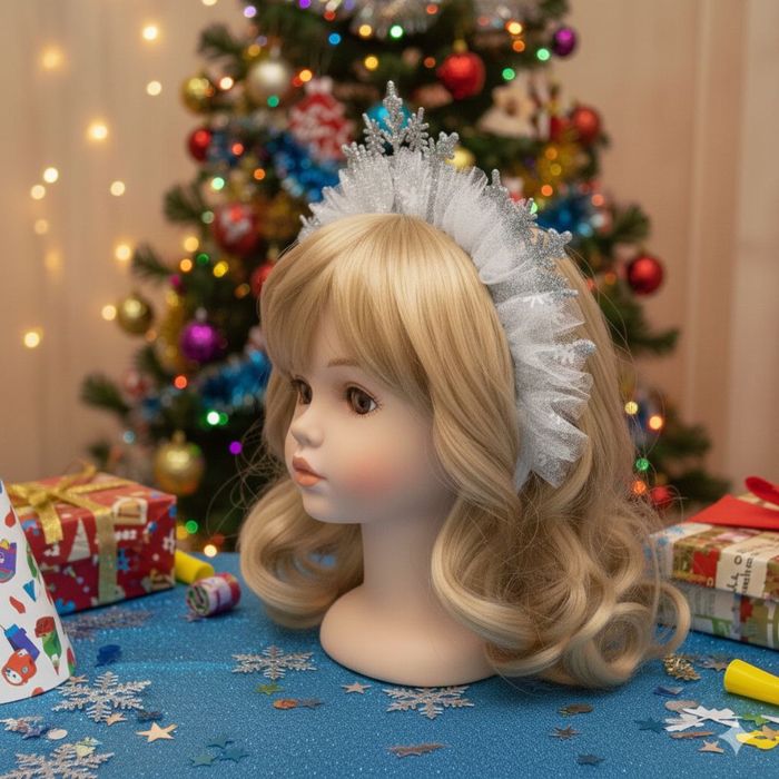 Ободок Корона Снежинка