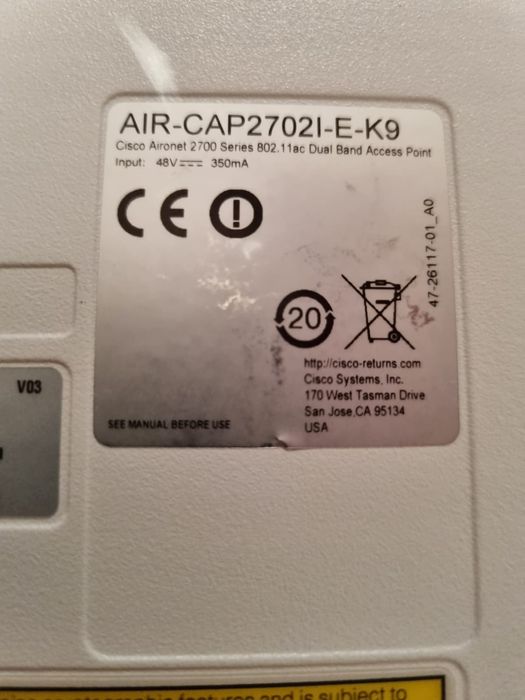 Точка доступа Cisco Air-Cap 27021-E-K9.