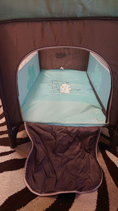 Бебешко легло кошара,матрак,завивка,възглавница,комплект за обличане